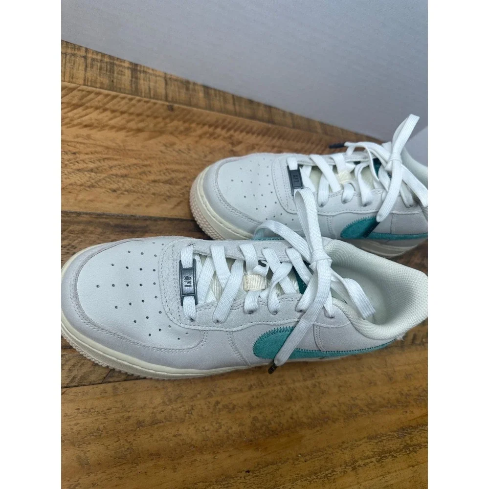 Nike Air Force 1 test of time Kids Shoes‎ White Teal Sneakers